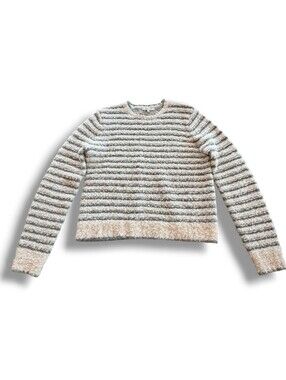 Madewell Colette Stripped Wool Alpaca Blend Sweater Knit Crewneck Women’s Size M